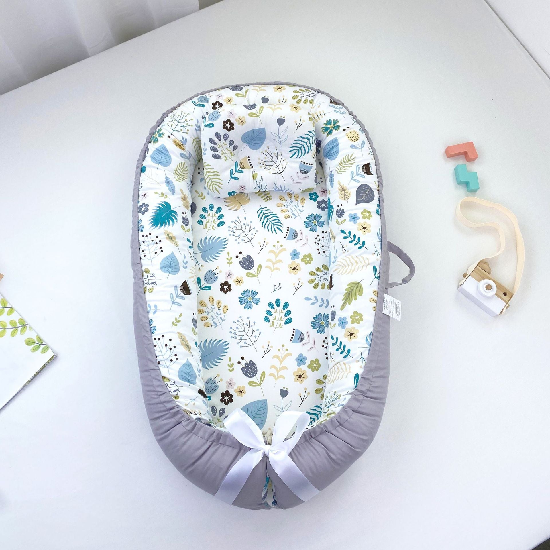 Pure Cotton Portable Baby Nest for Cozy Newborn Sleep