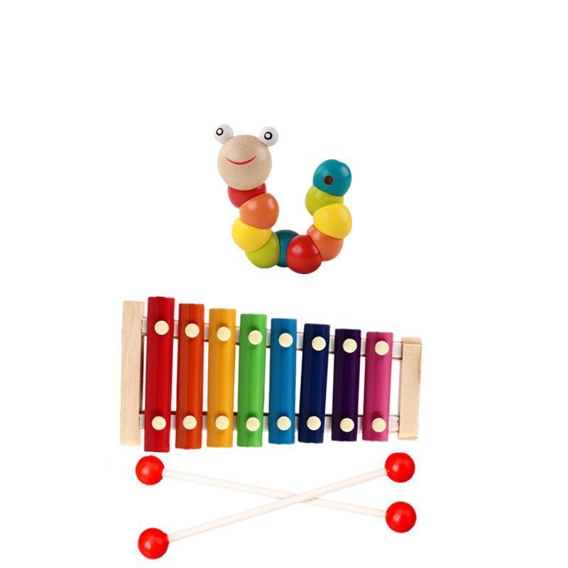 Colorful Wooden Kids Xylophone for Fun Musical Playtime