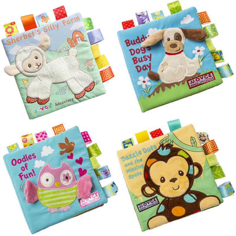 Soft Embroidered Animal Puzzle Book for Fun, Tear-Proof Learning