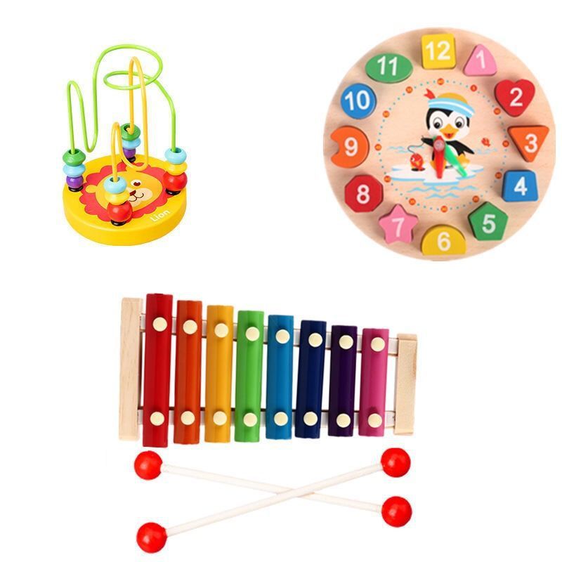 Colorful Wooden Kids Xylophone for Fun Musical Playtime