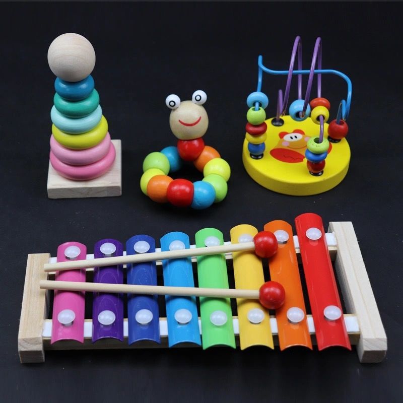 Colorful Wooden Kids Xylophone for Fun Musical Playtime