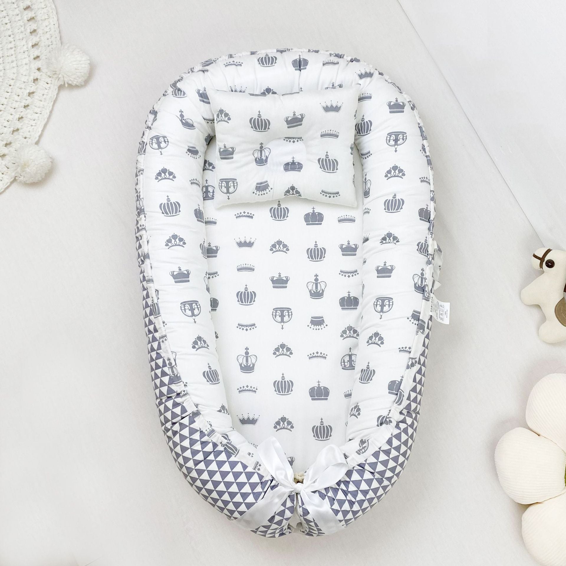 Pure Cotton Portable Baby Nest for Cozy Newborn Sleep