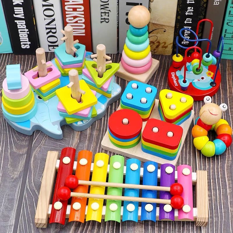Colorful Wooden Kids Xylophone for Fun Musical Playtime