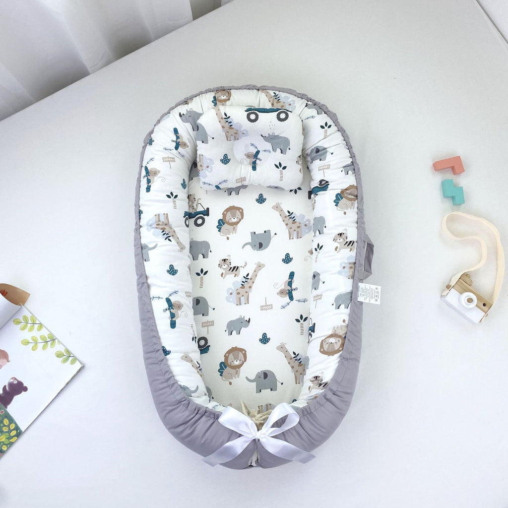 Pure Cotton Portable Baby Nest for Cozy Newborn Sleep