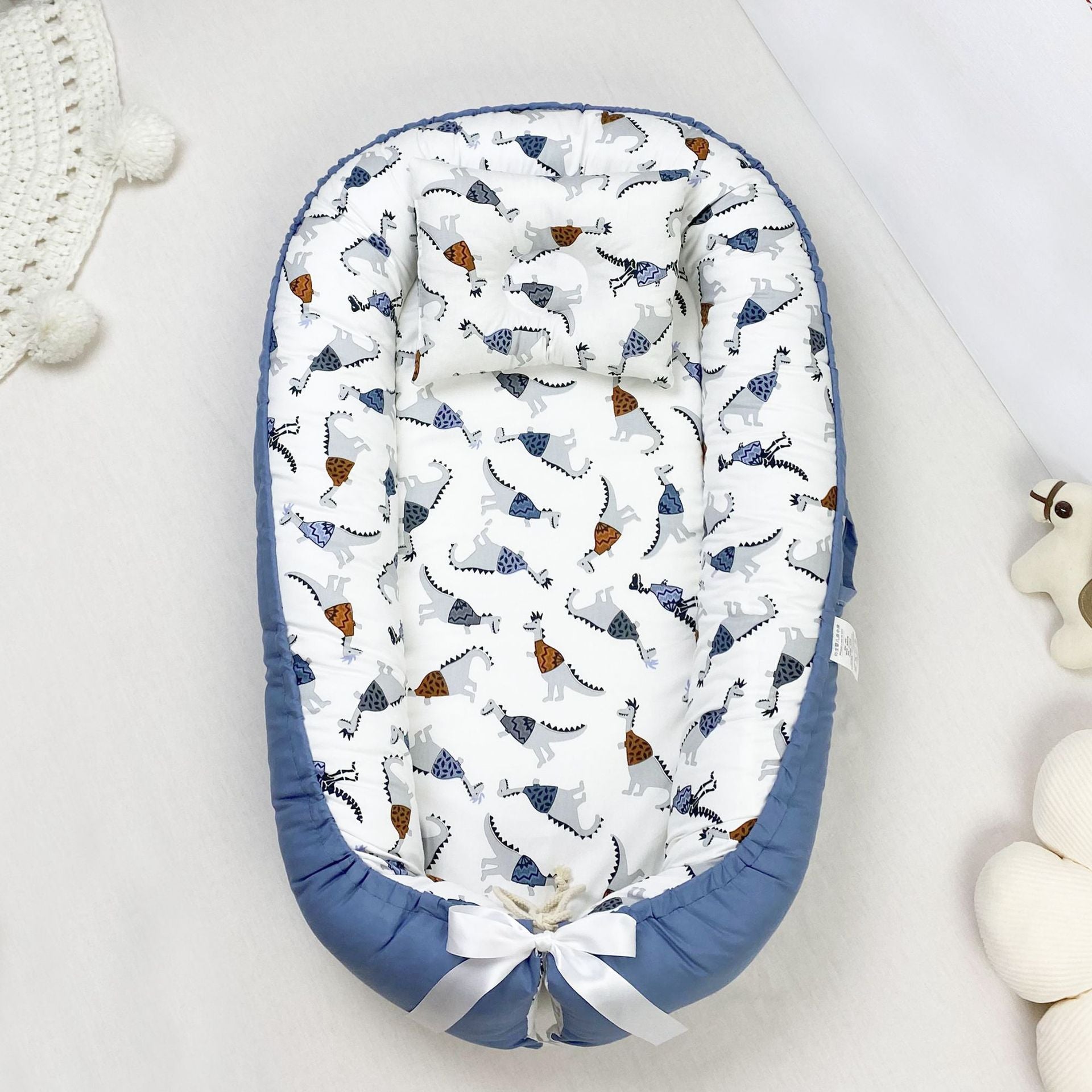 Pure Cotton Portable Baby Nest for Cozy Newborn Sleep