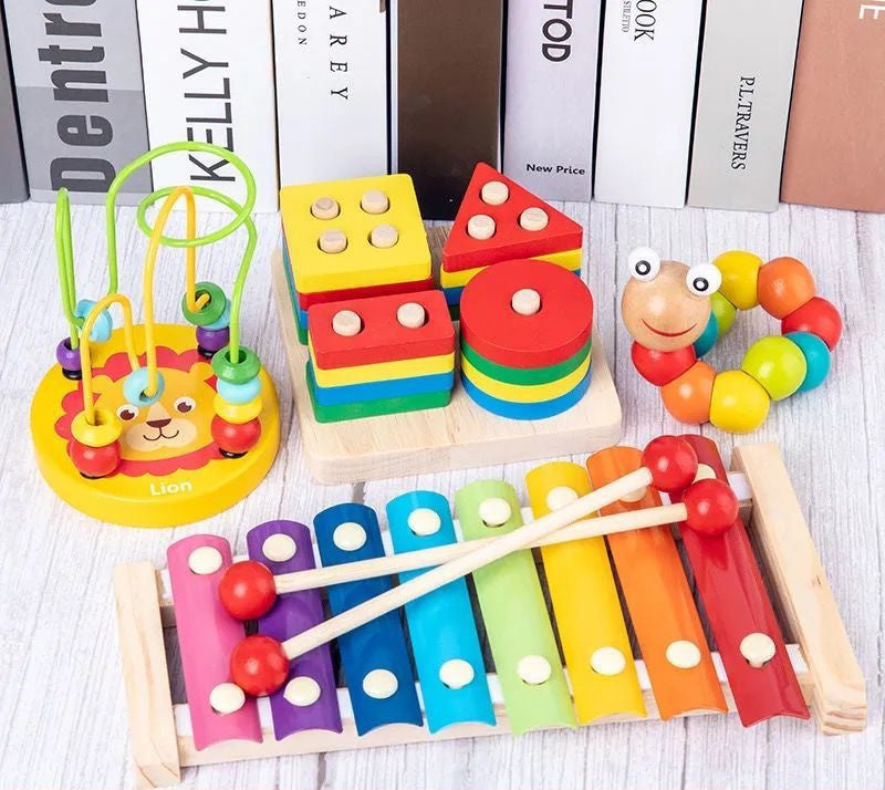 Colorful Wooden Kids Xylophone for Fun Musical Playtime