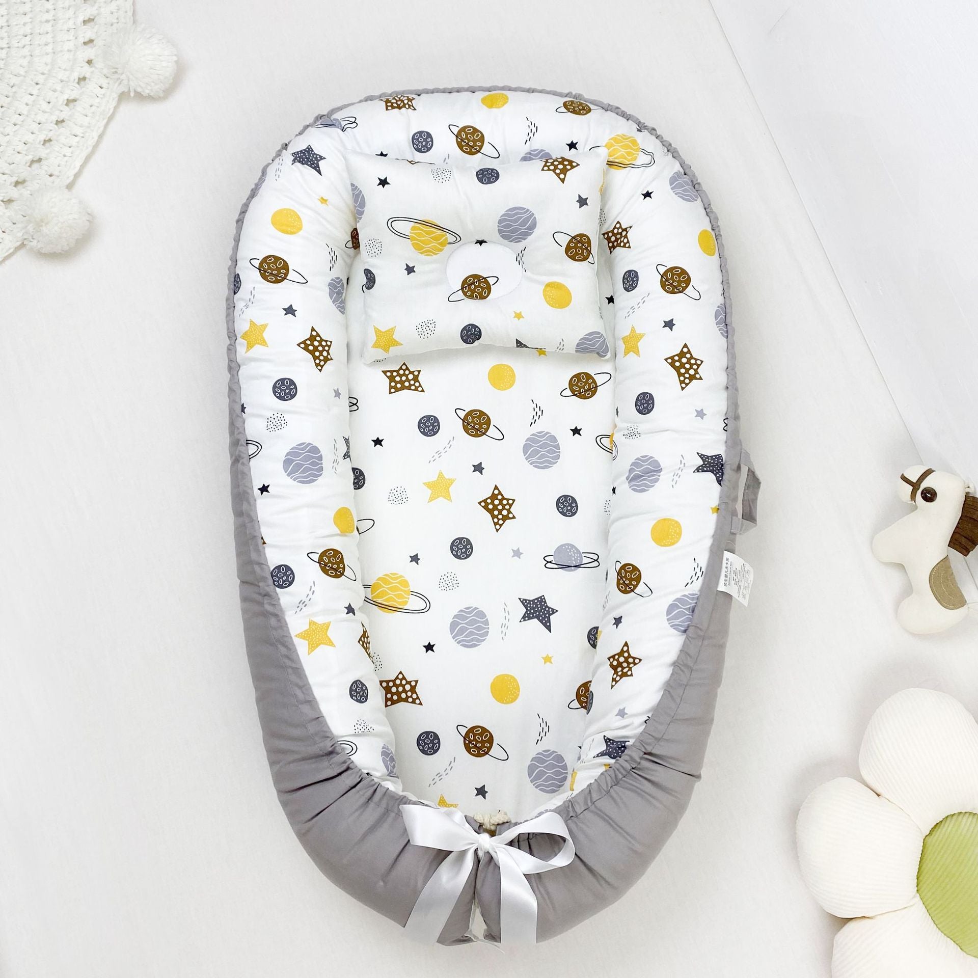 Pure Cotton Portable Baby Nest for Cozy Newborn Sleep