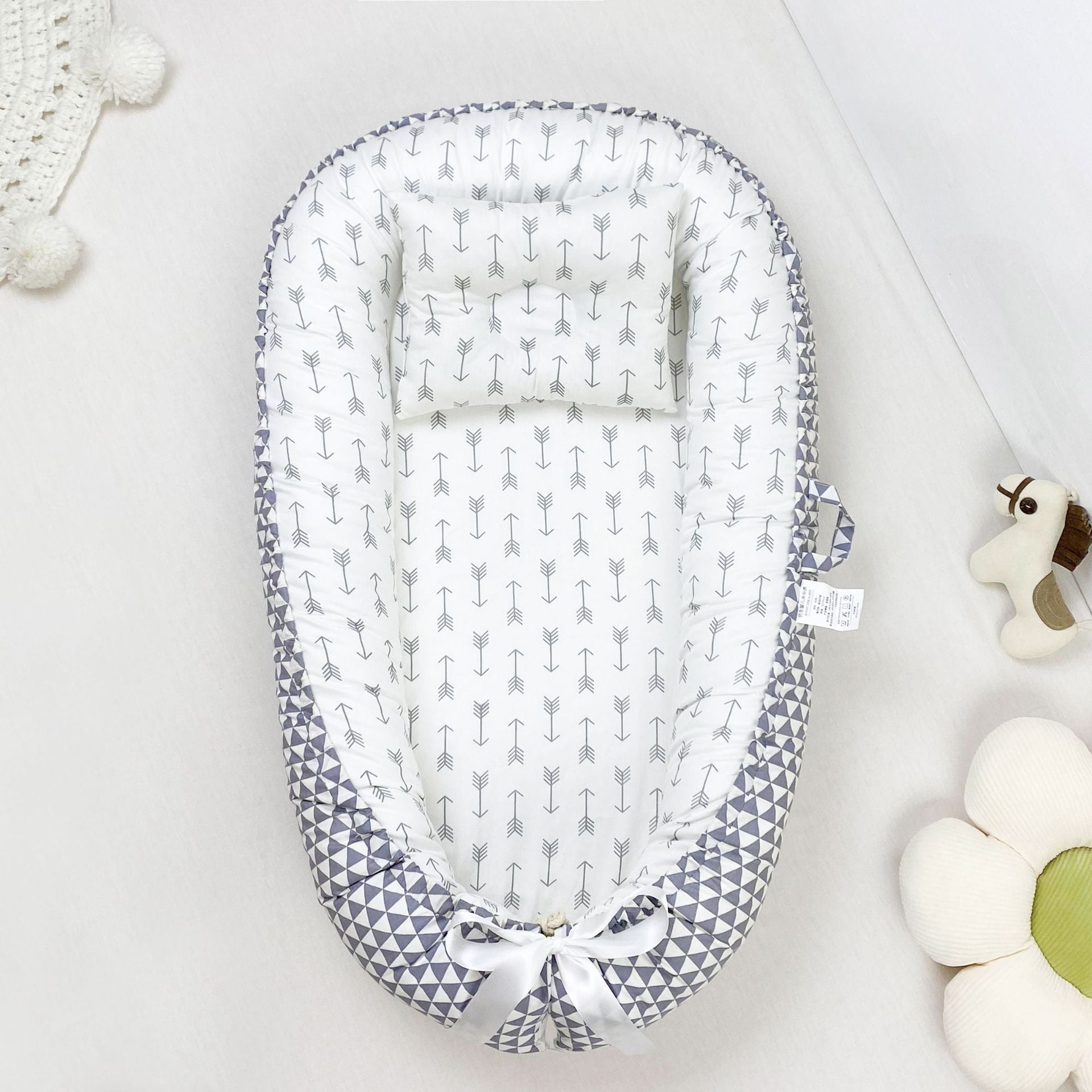 Pure Cotton Portable Baby Nest for Cozy Newborn Sleep