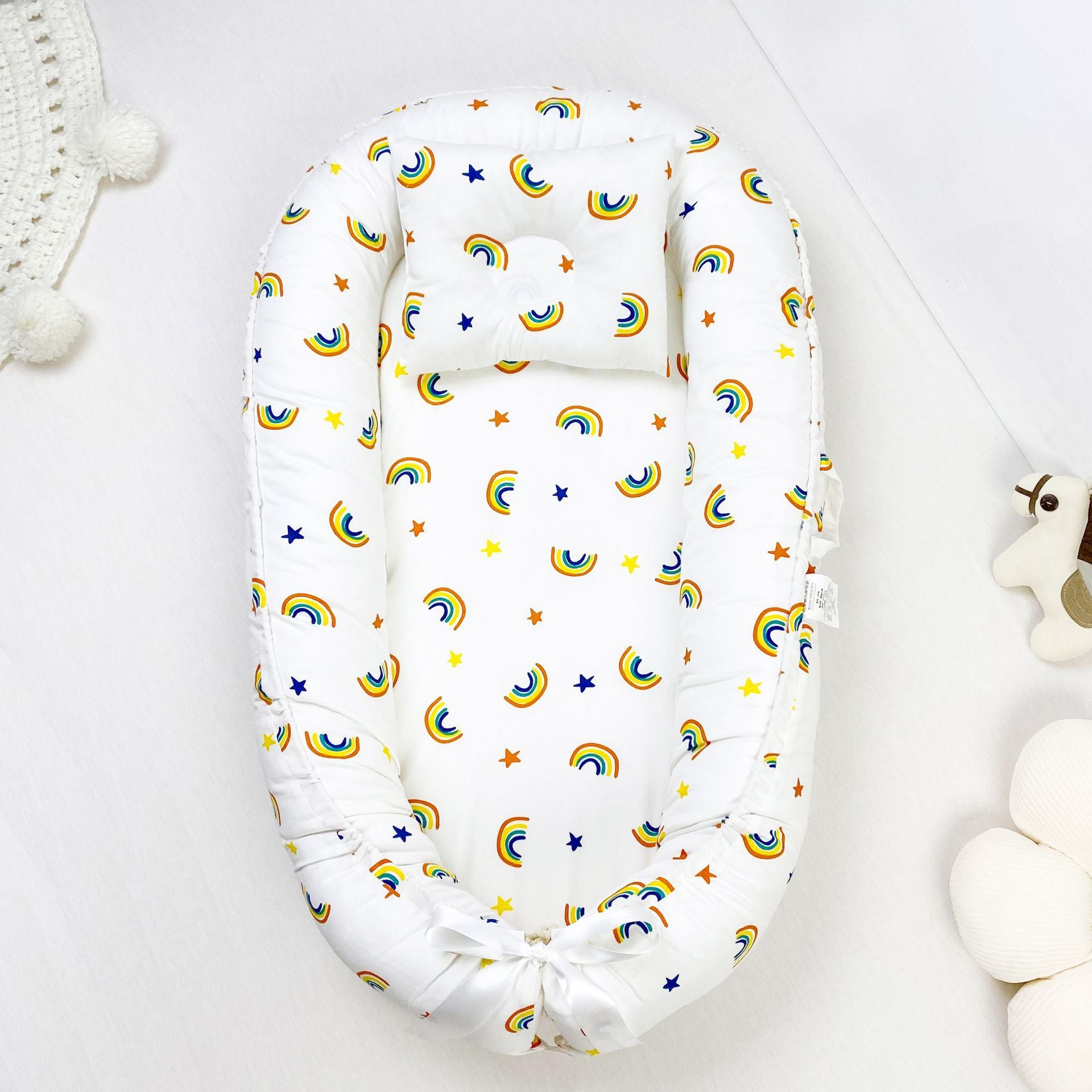 Pure Cotton Portable Baby Nest for Cozy Newborn Sleep