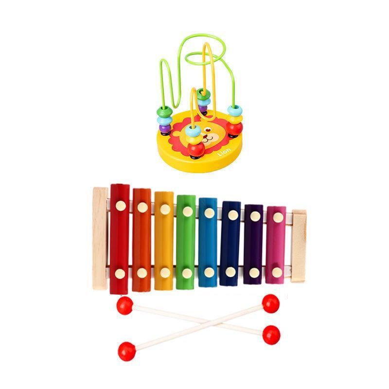 Colorful Wooden Kids Xylophone for Fun Musical Playtime