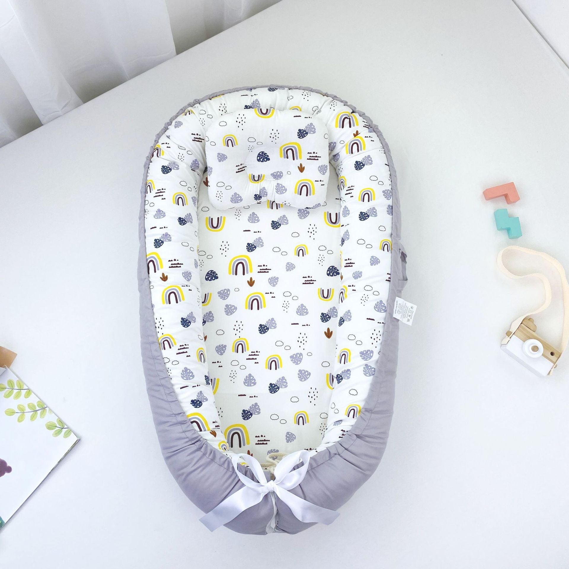 Pure Cotton Portable Baby Nest for Cozy Newborn Sleep