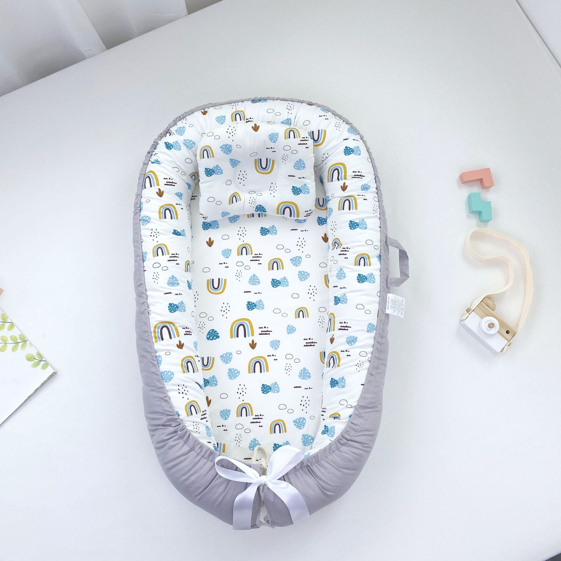 Pure Cotton Portable Baby Nest for Cozy Newborn Sleep