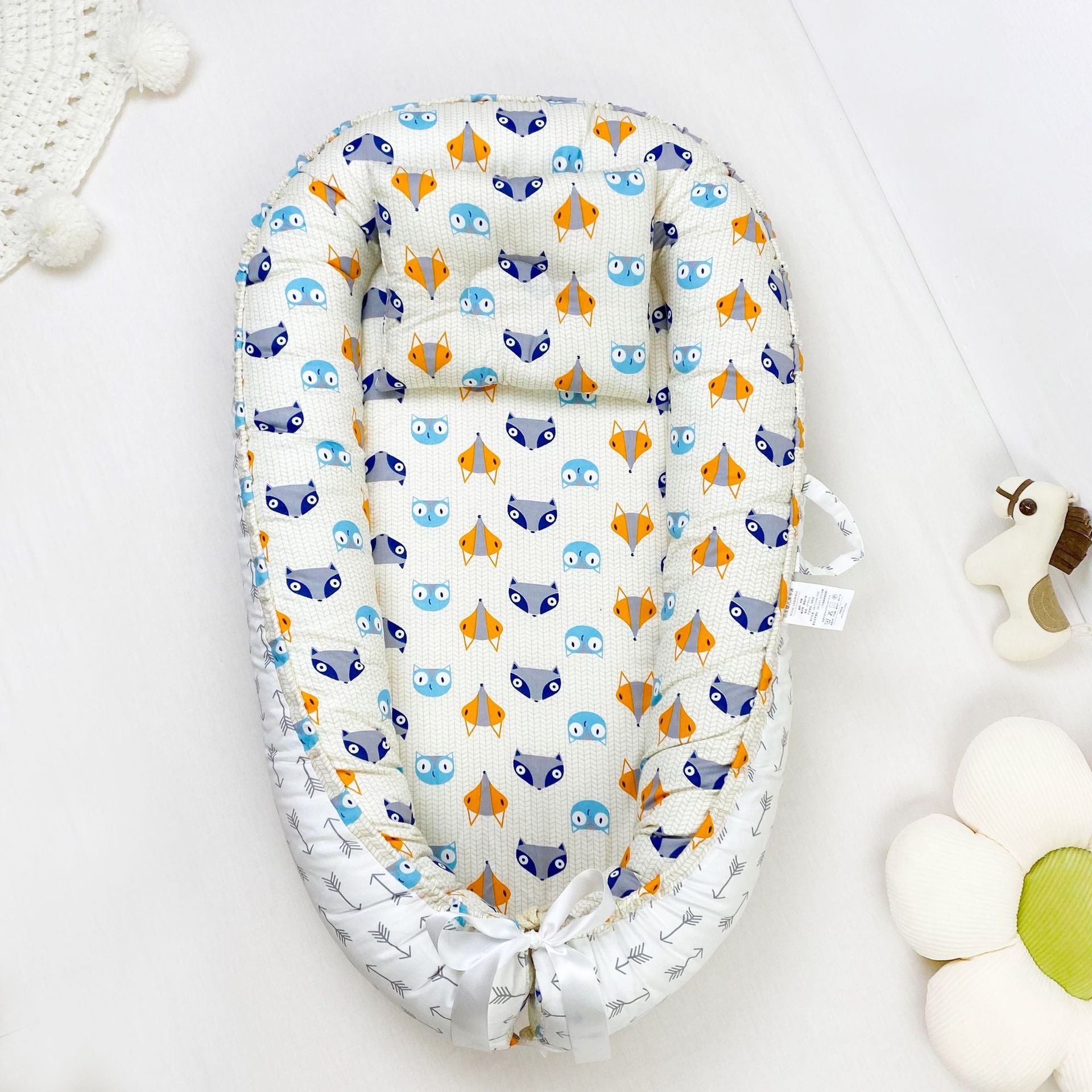 Pure Cotton Portable Baby Nest for Cozy Newborn Sleep
